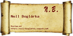 Nell Boglárka névjegykártya