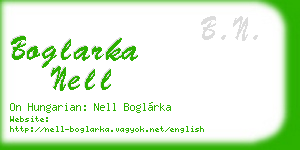 boglarka nell business card